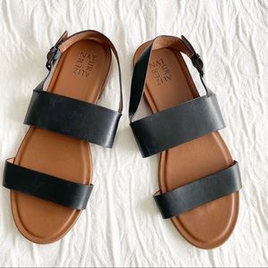 Naturalizer Shaleah Black Leather Sandal size 10 M